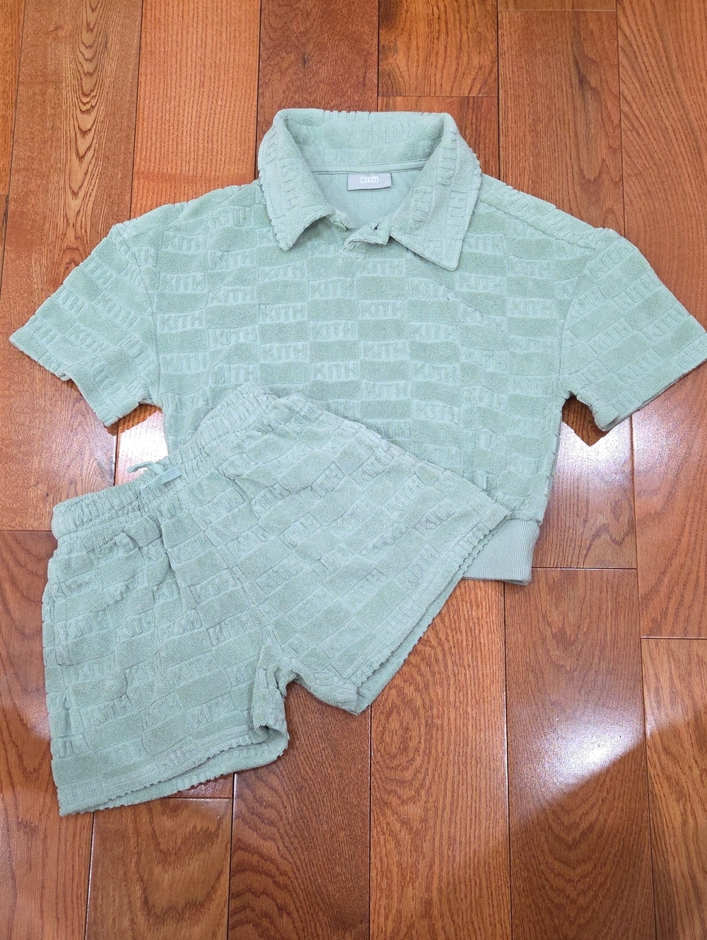 Kith Unisex Lime Green Shorts Set Outfit